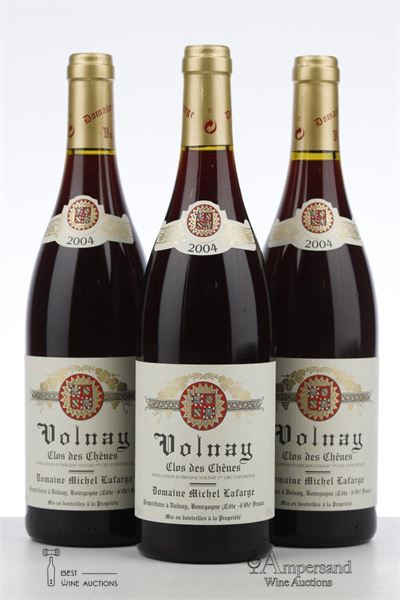 VOLNAY CLOS DES CHENES 2004 - Michel Lafarge - 3 Bottles