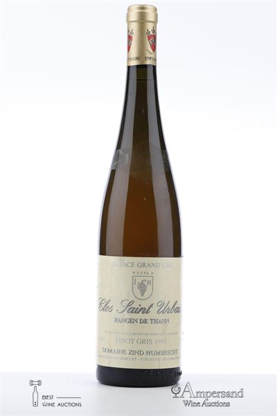 TOKAY PINOT GRIS CLOS ST URBAIN RANGEN DE THANN 1994 - Zind Humbrecht - 1 Bottle