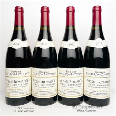 VOSNE ROMANEE LES SUCHOTS 2012 - Confuron Cotetidot - 4 Bottles