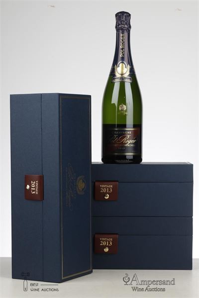 POL ROGER CUVEE SIR WINSTON CHURCHILL 2013 - Pol Roger - 3 Bottles - Oc 1