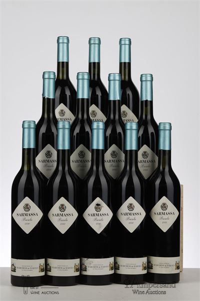 BAROLO SARMASSA 1990 - Marchesi di Barolo - 12 Bottles