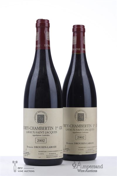 GEVREY CHAMBERTIN LAVAUX ST JACQUES 2002 - Drouhin Laroze - 2 Bottles