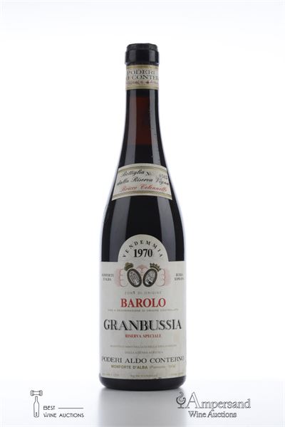 BAROLO RISERVA SPECIALE GRANBUSSIA BRICCO COLONNELLO 1970 - Aldo Conterno - 1 Bottle
