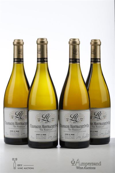 CHASSAGNE MONTRACHET BLANC EN REMILLY 2014 - Lucien Le Moine - 4 Bottles