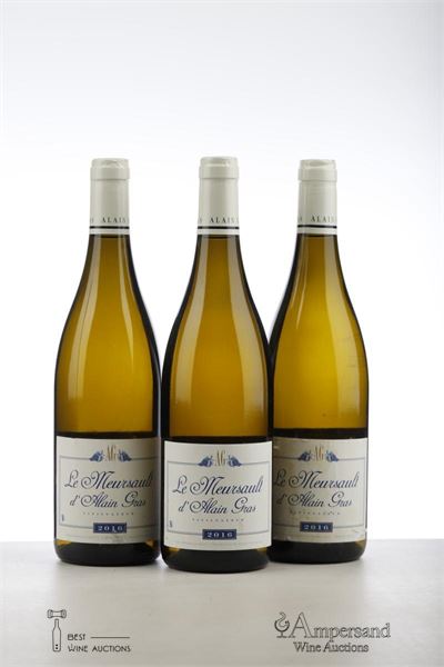 MEURSAULT 2016 - Alain Gras - 3 Bottles
