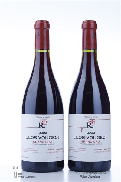 CLOS VOUGEOT 2003 - Rene Engel - 2 Bottles