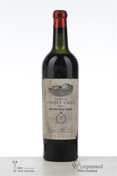 PONTET CANET 1957 - Cruse - 1 Bottle