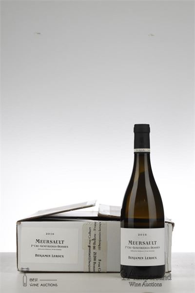 MEURSAULT GENEVRIERES DESSOUS 2016 - Benjamin Leroux - 6 Bottles - Oc 6