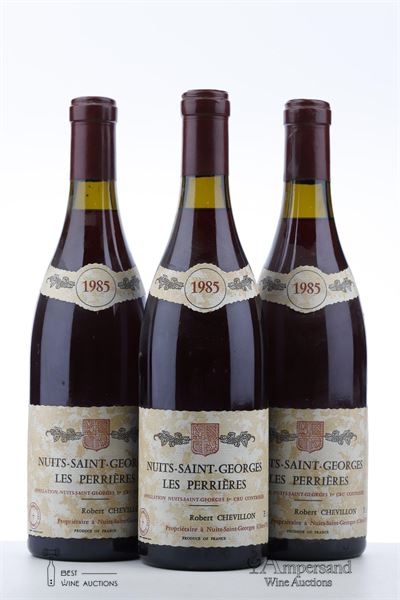 NUITS ST GEORGES LES PERRIERES 1985 - Robert Chevillon - 3 Bottles