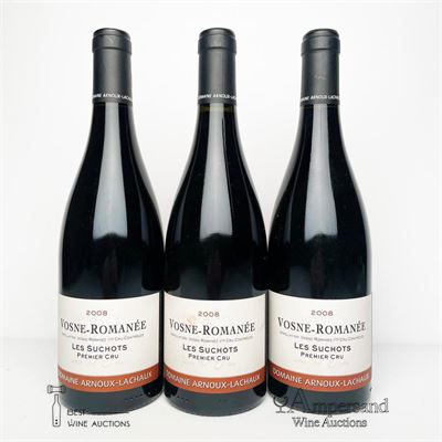 VOSNE ROMANEE LES SUCHOTS 2008 - Arnoux Lachaux - 3 Bottles