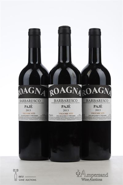 BARBARESCO PAJE VECCHIE VITI 2013 - Roagna - 3 Bottles