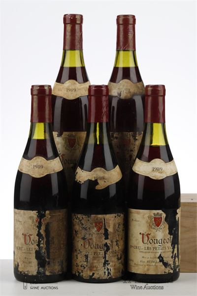 VOUGEOT LES PETITS VOUGEOT 1989 - Alain Hudelot Noellat - 5 Bottles