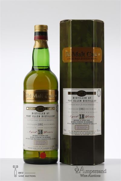 1981 PORT ELLEN 18 Y OLD MALT CASK - Douglas Laing - Bottled in 2000 - Sherry cask - One of 444 bottles - 1 Bottle - Oc 1