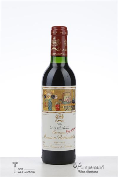 MOUTON ROTHSCHILD 1991 - Mc - 1 x 0,375Ltr