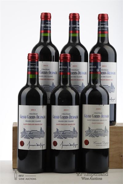 GRAND CORBIN D'ESPAGNE 1*2005 + 5*2011   - Mc - 6 Bottles