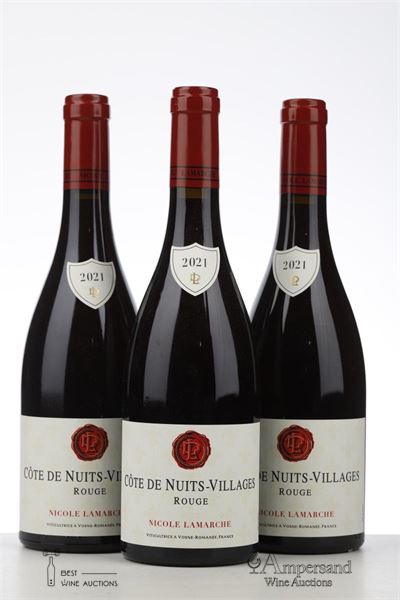 COTE DE NUITS VILLAGES ROUGE 2021 - Nicole Lamarche - 3 Bottles