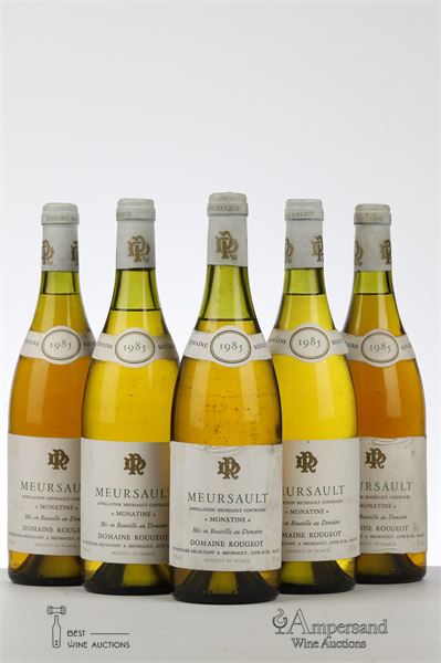 MEURSAULT MONATINE 1985 - Rougeot - 5 Bottles