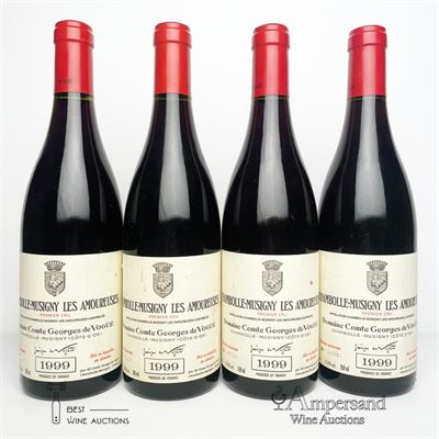 CHAMBOLLE MUSIGNY LES AMOUREUSES 1999 - Comte de Vogue - 4 Bottles
