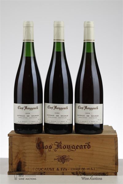 CLOS ROUGEARD COTEAUX DE SAUMUR 1989 - Clos Rougeard - Foucault - 3 Bottles