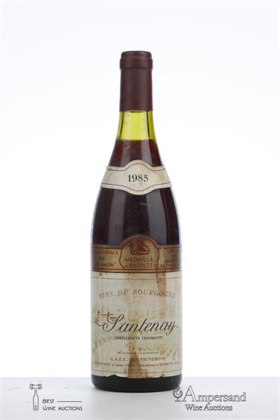 SANTENAY 1985 - Guy Fontaine et Jacky Vion - 1 Bottle