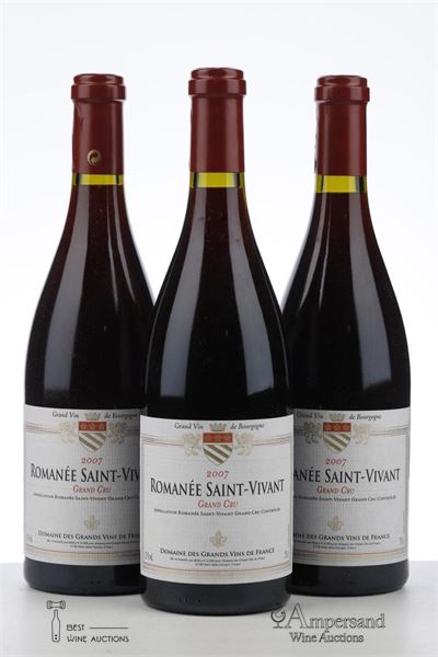 ROMANEE ST VIVANT 2007 - Domaine des Grands Vins de France - 3 Bottles
