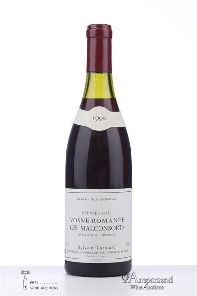 VOSNE ROMANEE LES MALCONSORTS 1990 - Sylvain Cathiard - 1 Bottle