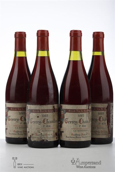 GEVREY CHAMBERTIN LA BOSSIERE 1985 - Geoffroy - 4 Bottles
