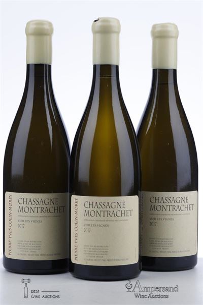CHASSAGNE MONTRACHET BLANC VIEILLES VIGNES 2017 - Pierre Yves Collin Morey - 3 Bottles