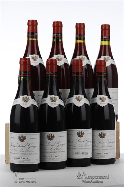NUITS ST GEORGES LES PERRIERES 1990 - Grafe Lecocq - 8 Bottles
