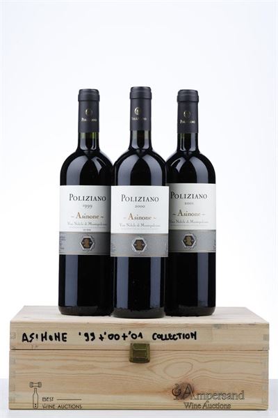 ASINONE VINTAGE COLLECTION CASE 1999 - 2000 - 2001 NV - Poliziano - 1 Bottle - Owc 3