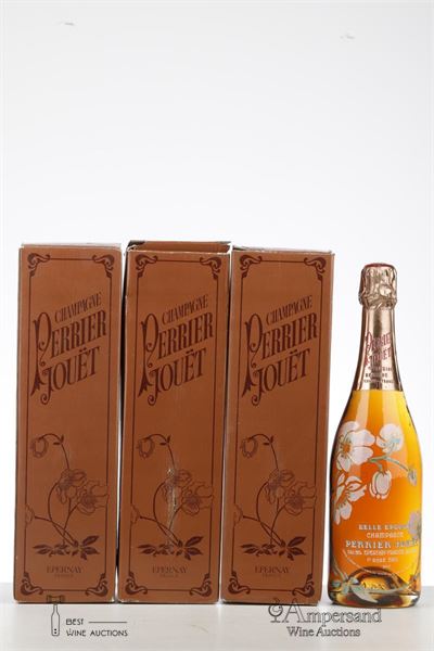 PERRIER JOUET BELLE EPOQUE ROSE 1985 - Perrier Jouet - 3 Bottles - Oc 1