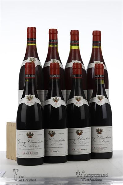 GEVREY CHAMBERTIN LES CAZETIERS 1990 - Grafe Lecocq - 8 Bottles