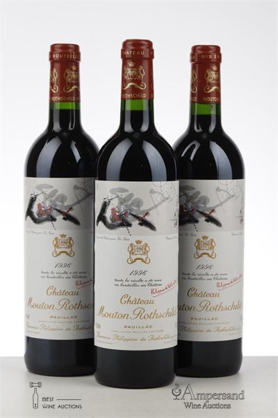 MOUTON ROTHSCHILD 1996 - Mc - 3 Bottles