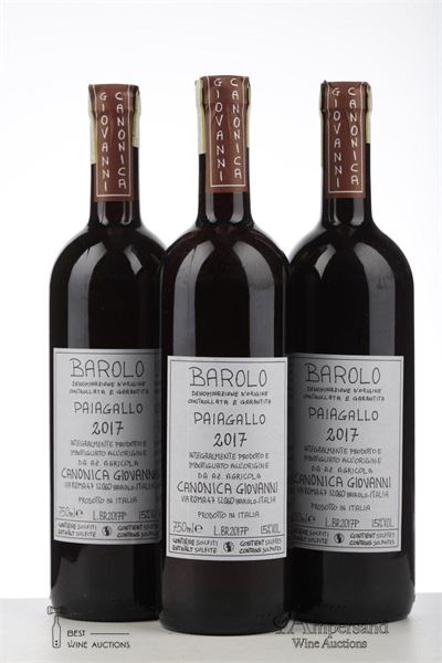 BAROLO PAIAGALLO 2017 - Canonica - 3 Bottles
