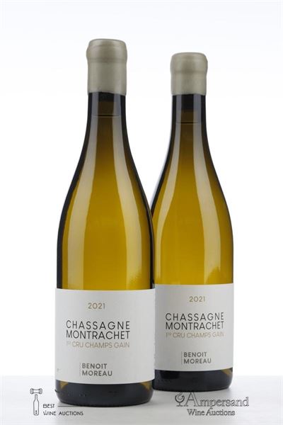 CHASSAGNE MONTRACHET BLANC LES CHAMPS GAIN 2021 - Benoit Moreau - 2 Bottles