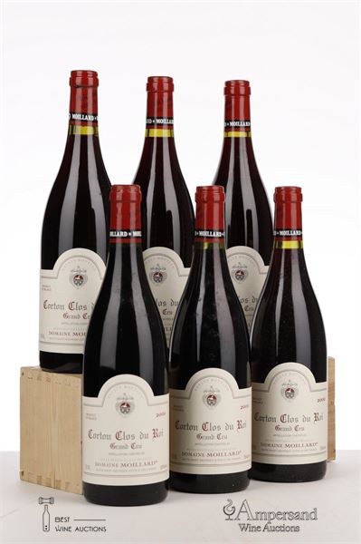 CORTON CLOS DU ROI 2000 - Moillard - 6 Bottles - Owc 6