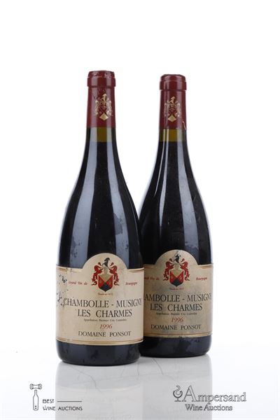 CHAMBOLLE MUSIGNY LES CHARMES 1996 - Ponsot - 2 Bottles