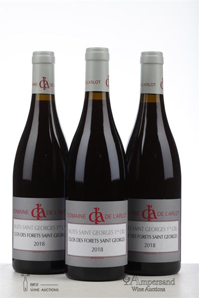 NUITS ST GEORGES CLOS DES FORETS ST GEORGES 2018 - Domaine de l'Arlot - 3 Bottles
