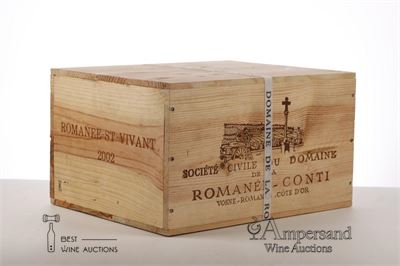 ROMANEE ST VIVANT 2002 - Domaine de la Romanee Conti - 6 Bottles - Owc 6