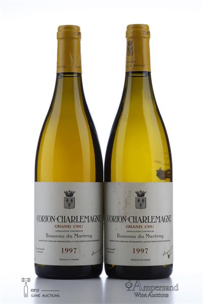 CORTON CHARLEMAGNE Bonneau Du Martray 1997 - 2 Bottles
