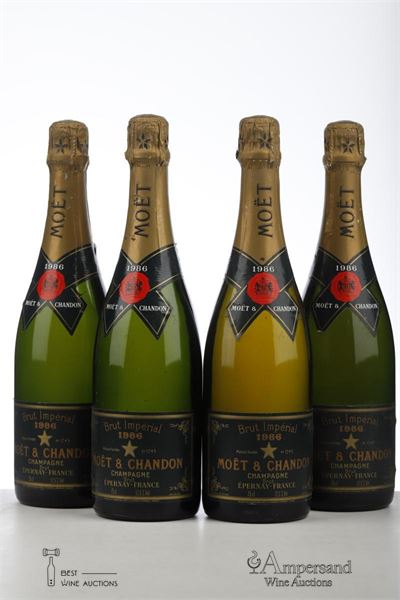 MOET ET CHANDON BRUT IMPERIAL 1986 - 4 Bottles