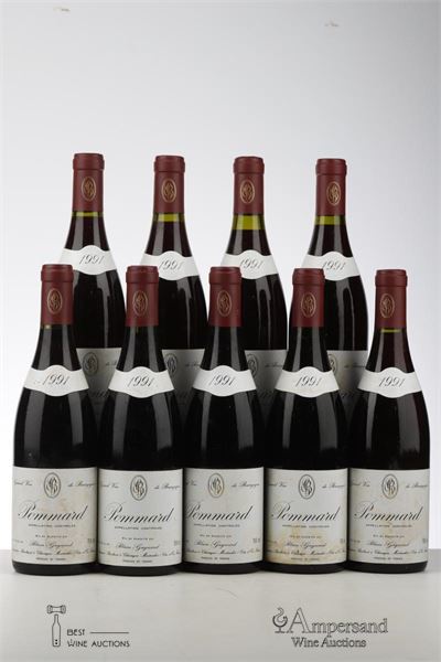 POMMARD 1991 - Blain Gagnard - 9 Bottles