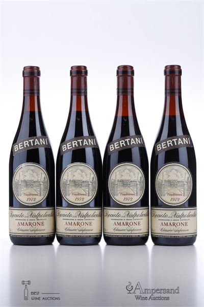 AMARONE DELLA VALPOLICELLA CLASSICO SUPERIORE RECIOTO 1972 - Bertani - 4 Bottles