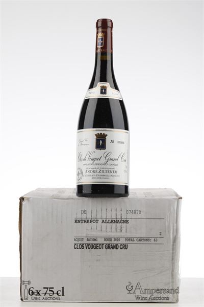 CLOS VOUGEOT 2010 - Chateau Andre Ziltener - 6 Bottles - Oc 6