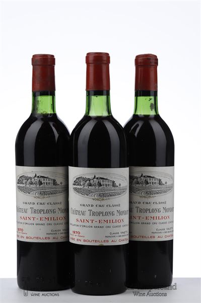 TROPLONG MONDOT 1970 - Mc - 3 Bottles