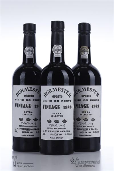 BURMESTER VINTAGE PORT 1989 - Burmester - 3 Bottles