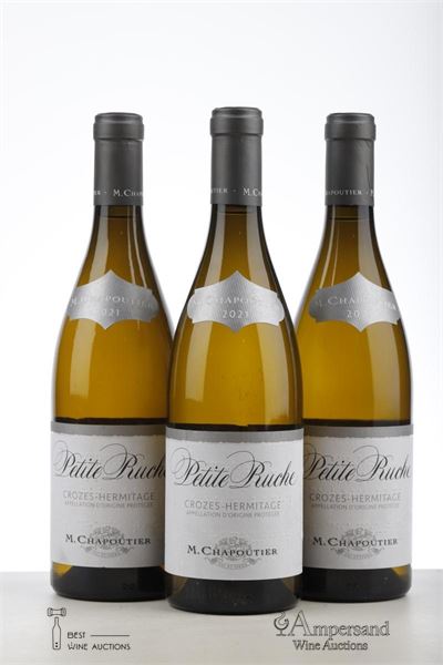 CROZES HERMITAGE BLANC PETITE RUCHE 2021 - Chapoutier - 3 Bottles