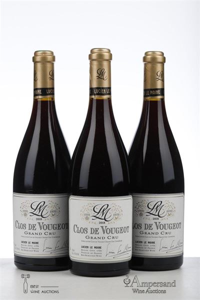 CLOS DE VOUGEOT 2018 - Lucien Le Moine - 3 Bottles