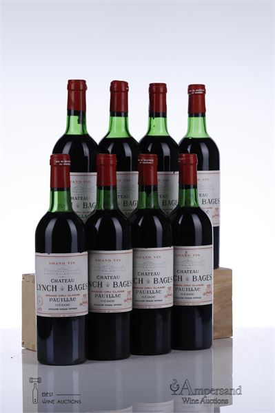 LYNCH BAGES 1975 - 8 Bottles - Owc 12
