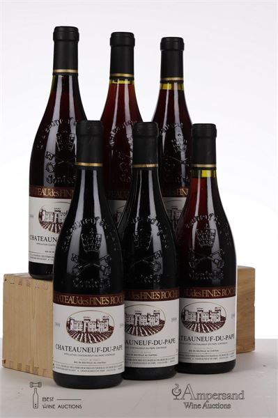 CHATEAUNEUF DU PAPE FINES ROCHES 1998 - Mousset Barrot - 6 Bottles